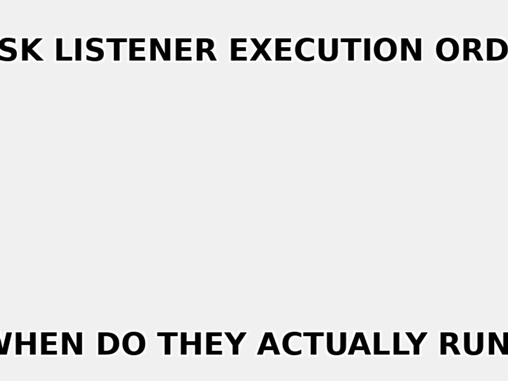 Task Listener Execution Order
